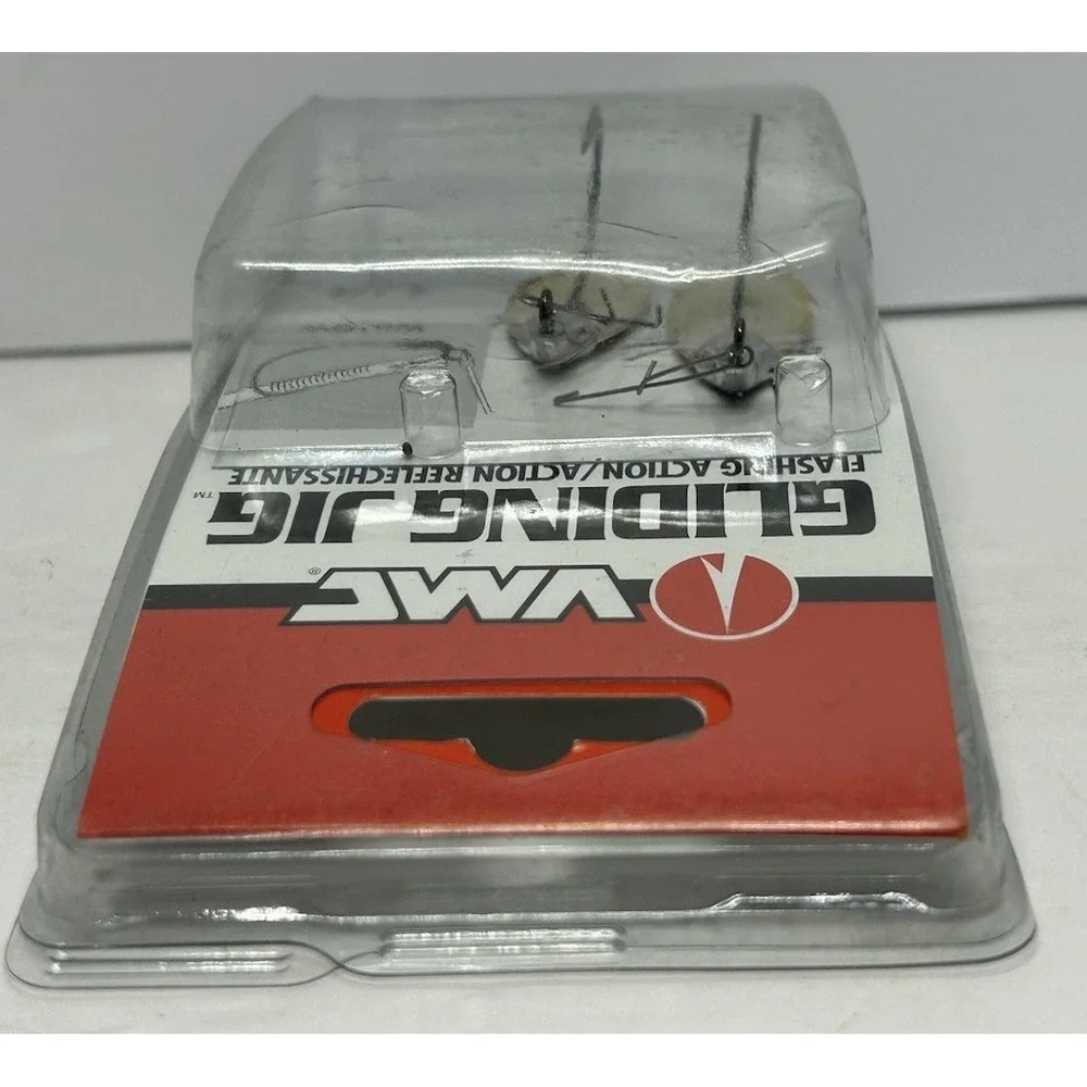 VMC Gliding Jig Willow 1/8‎ Antique Gold 2-Pack Flashing Action NOS